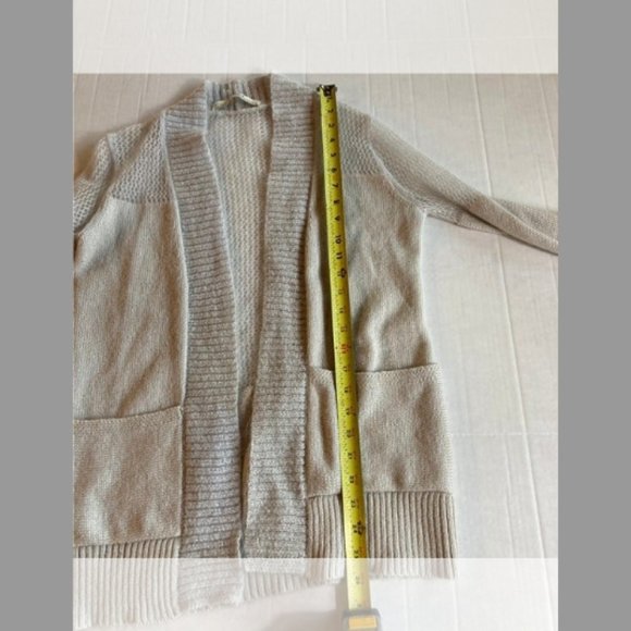 ALL SAINTS All Saints Cardigan Cotton/Mohair Sweater Light Gray/Cream XS Small - Picture 10 of 10